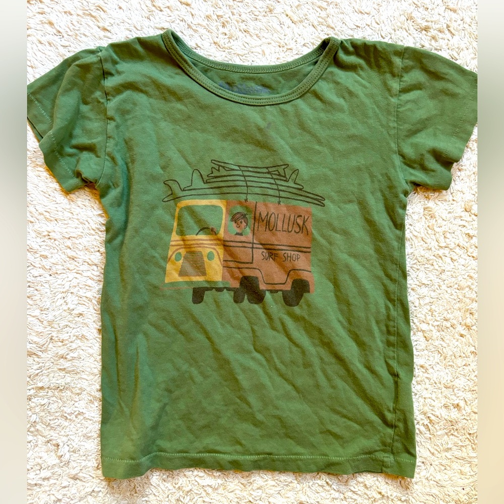 Mollusk Size 4T T Shirt Kids Surf Board and Van